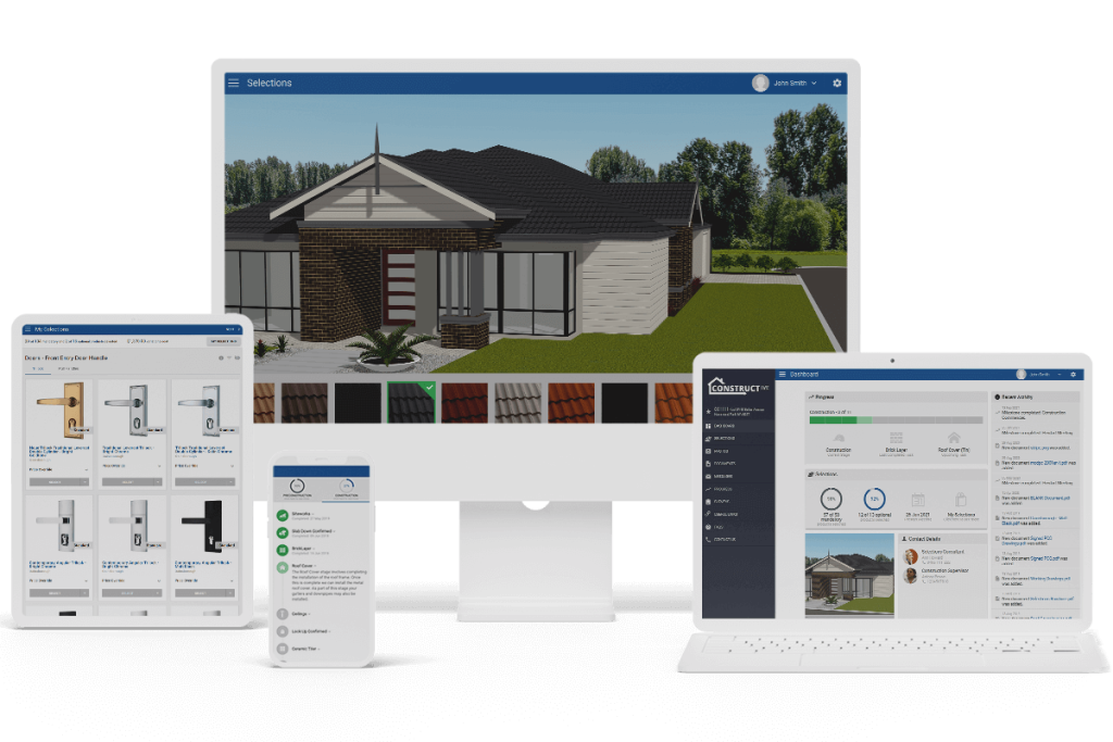 House Builder 3D Selections and Customer Portal Constructive Software